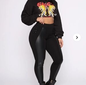 Fashion Nova Sleek Black Leggings